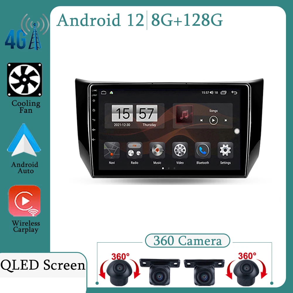 Nissan Sentra B17 2012 - 2017 autórádió Multimédia Lejátszó Navigáció GPS Android 12 Nem 2din 2 din dvd Kép 0