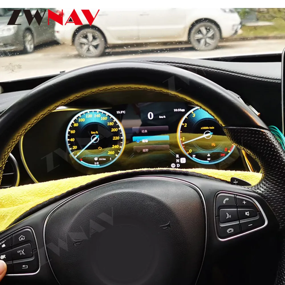 Digitális Mérő Képernyő Mercedes Benz W205 Sorozat IPS Intelligencia Eszköz Kijelző Egységet Refit Autó Multimédia high-end Kép 2