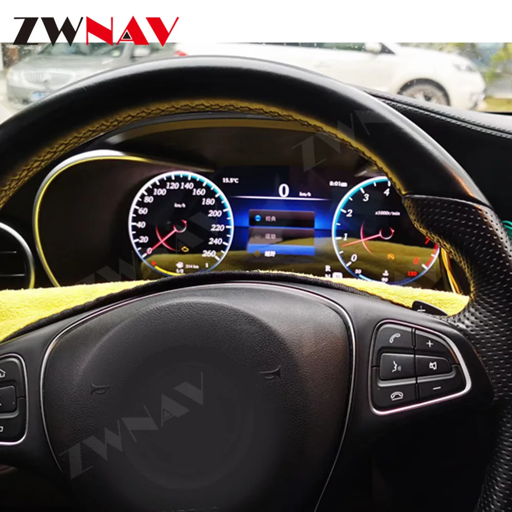Digitális Mérő Képernyő Mercedes Benz W205 Sorozat IPS Intelligencia Eszköz Kijelző Egységet Refit Autó Multimédia high-end Kép 3