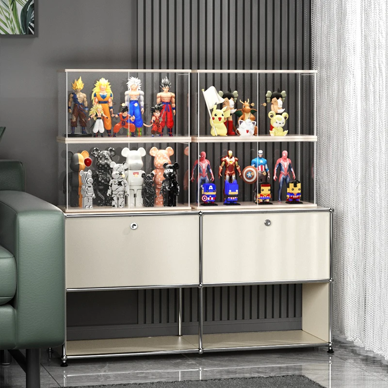 Akciófigura Vitrin Akril Átlátszó Vak Box Megjelenítés Rack Lego Tároló Doboz Buborék Mat Emeletet Polcok Kép 4