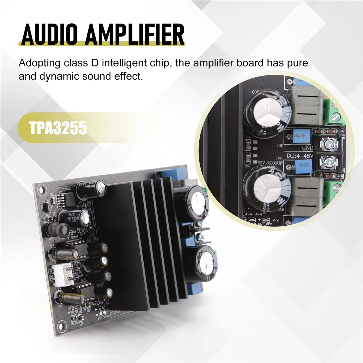 TPA3255 Erősítő Testület Gyors Választ nagyteljesítményű Plug Play Fém Gyakorlati Audio Erősítő Modul Hangszóró Kép 4